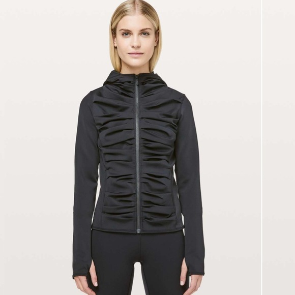 Lululemon Bold Move Zip Up Hooded Jacket Nulu Fabric Size 8 - Picture 1 of 15